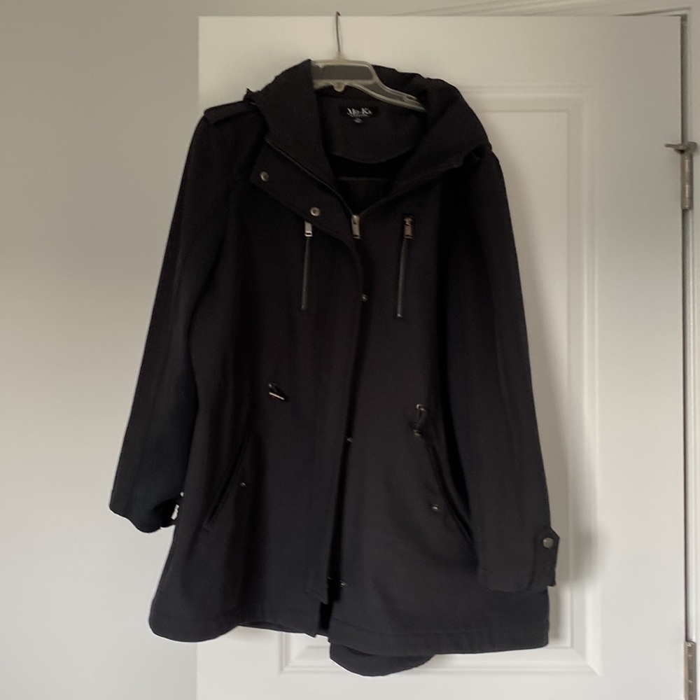 Mo Ka Scarlet hooded cargo jacket